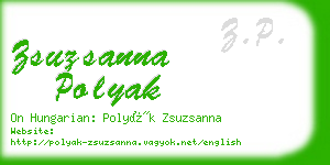 zsuzsanna polyak business card